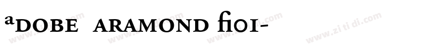 Adobe Garamond W01字体转换